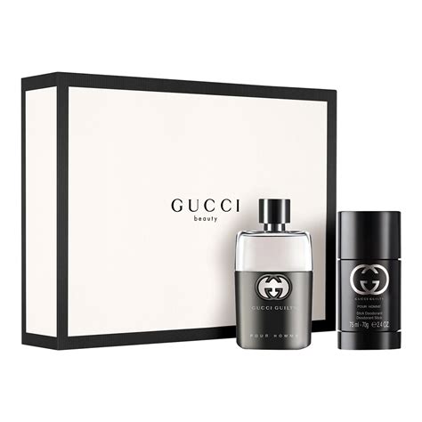 Gucci guility pour homme gift set